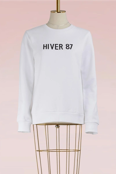 Shop A.p.c. Cotton Archive Sweat In Blanc