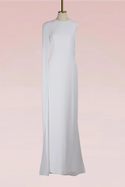 Shop Stella Mccartney Cecilia Cady Stretch Maxi Dress In 9001 - White