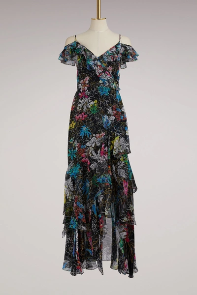 Shop Peter Pilotto Georgette Silk Gown In Black