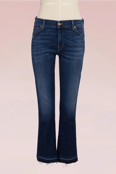 Shop 7 For All Mankind Cotton Cropped Jeans In Cape May
