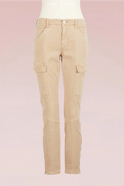 Shop J Brand Houlihan Skinny Crop Cargo Pants In Distressed Sandsky