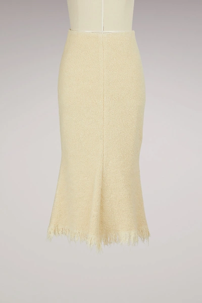 Shop Victoria Beckham Flared Skirt In Natural