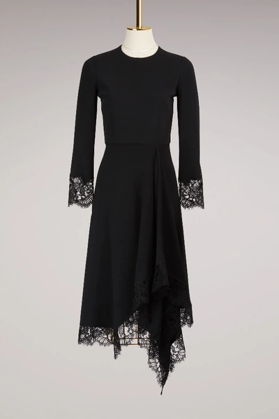 Shop Givenchy Cady Lace Dress In Black