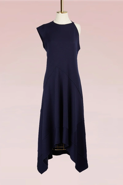 Shop Proenza Schouler Asymmetrical Wool Dress