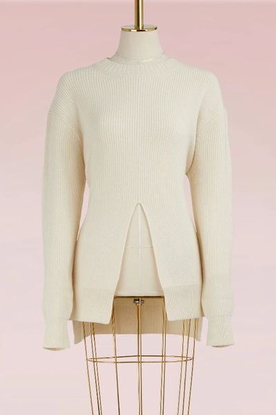 Shop Proenza Schouler Wool And Cashmere Sweater In 00101 Off White