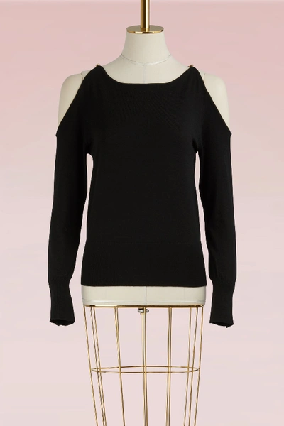 Shop Vanessa Seward Wool Equation Sweater In Noir