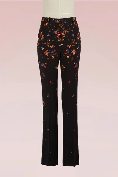 Shop Givenchy Printed Pants In Black