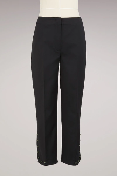 Shop Sportmax Eremi Cotton Pants In Noir