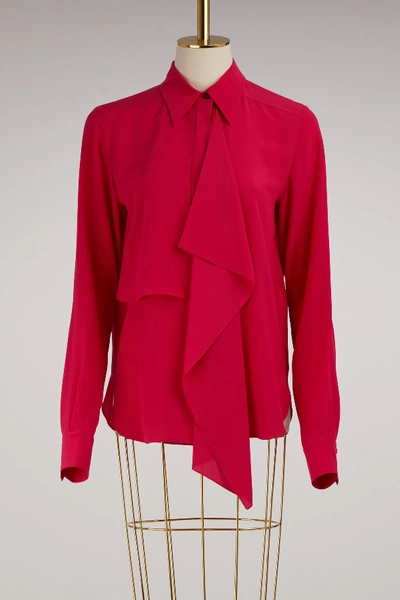 Shop Stella Mccartney Bronte Silk Blouse In 5595 - Hot Pink