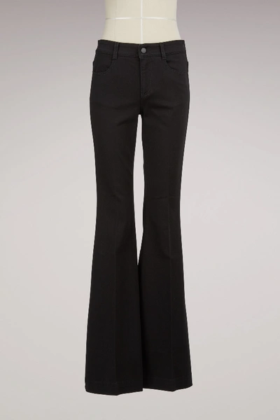 Shop Stella Mccartney The 70s Flared Jeans In 1000 - Black