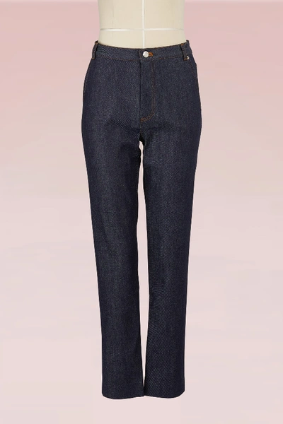 Shop Vanessa Seward Victoire Jeans In Indigo