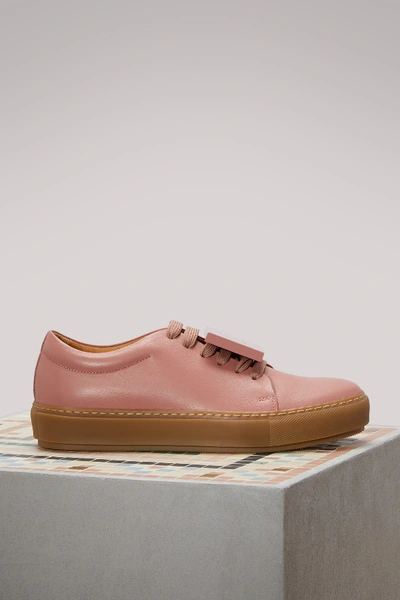 Shop Acne Studios Adriana Sneakers In Pale Pink