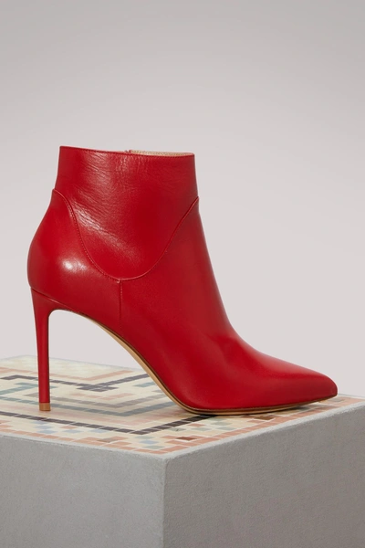 Shop Francesco Russo Classic Ankle Boots In Red