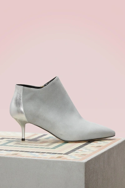 Shop Repetto Gudule Boots With Heels In Tapis / Silver