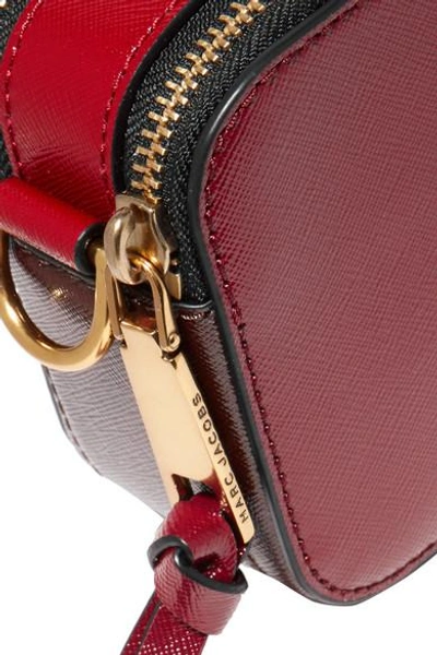 Shop Marc Jacobs Snapshot Textured-leather Shoulder Bag