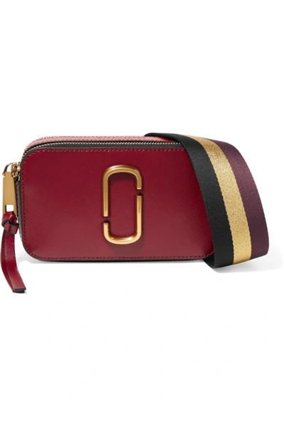 Shop Marc Jacobs Snapshot Textured-leather Shoulder Bag