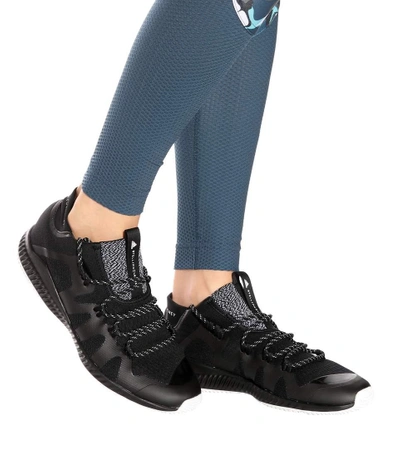 Shop Adidas By Stella Mccartney Crazytrain Bounce Sneakers In Llack