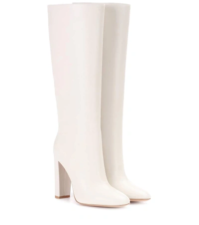 Gianvito Rossi Exclusive To Mytheresa.com – Laura 85 Leather Boots In White