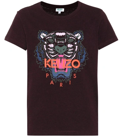 Shop Kenzo Printed Cotton T-shirt In Pruee