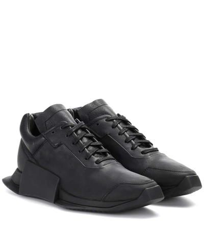 Shop Adidas Originals Ro Level Runner Low Ii Leather Sneakers In Ro Llack