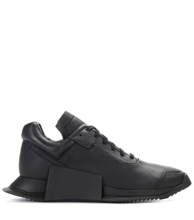 Shop Adidas Originals Ro Level Runner Low Ii Leather Sneakers In Ro Llack