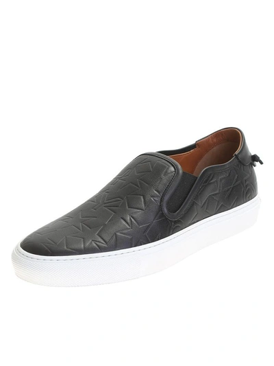 Shop Givenchy Black Leather Sneakers