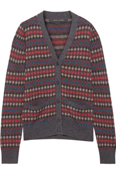 Shop Marc Jacobs Wool-jacquard Cardigan