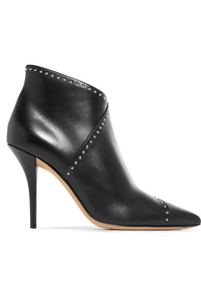 Shop Givenchy Studded Leather Ankle Boots