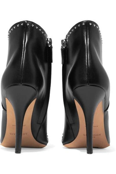 Shop Givenchy Studded Leather Ankle Boots