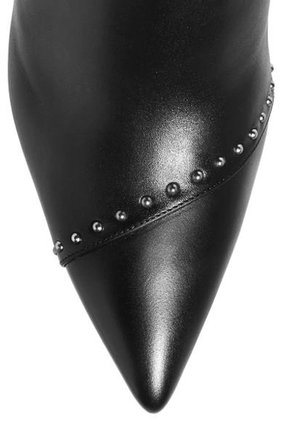 Shop Givenchy Studded Leather Ankle Boots