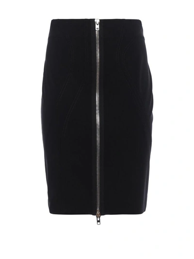 Shop Givenchy Short Skirt In Black