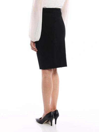 Shop Givenchy Short Skirt In Black