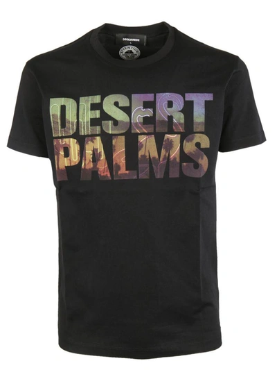 Dsquared2 Desert Palms T-shirt In Nero | ModeSens