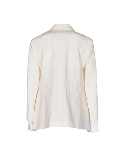 Shop Brunello Cucinelli Blazer In Ivory