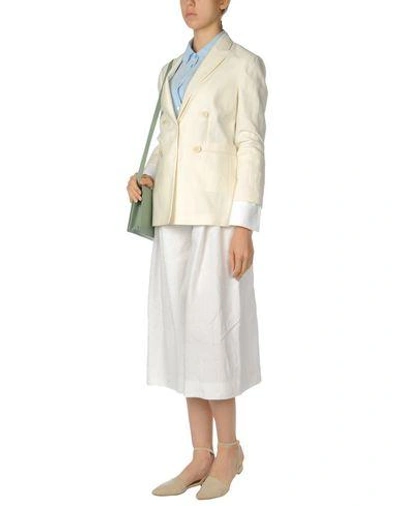 Shop Brunello Cucinelli Blazer In Ivory