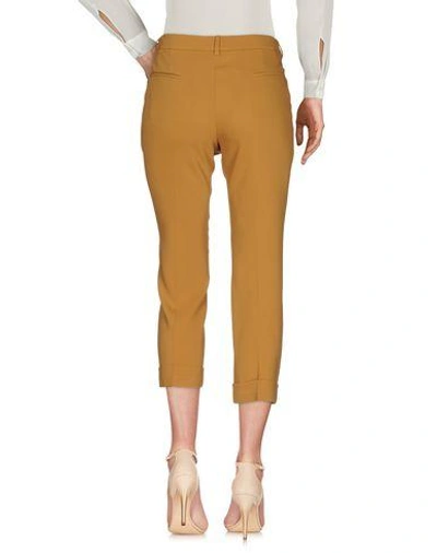 Shop L'autre Chose L' Autre Chose Woman Pants Ocher Size 8 Viscose, Acetate, Elastane In Yellow