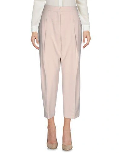 Shop Brunello Cucinelli Cropped Pants & Culottes In Beige