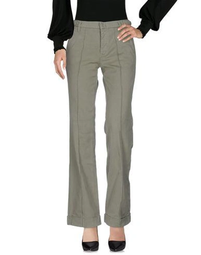 Shop Golden Goose Casual Pants In Military Green