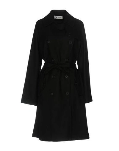 Shop Barena Venezia Belted Coats In Black