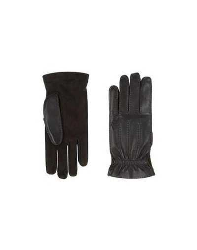 Shop Brunello Cucinelli Gloves In Dark Brown