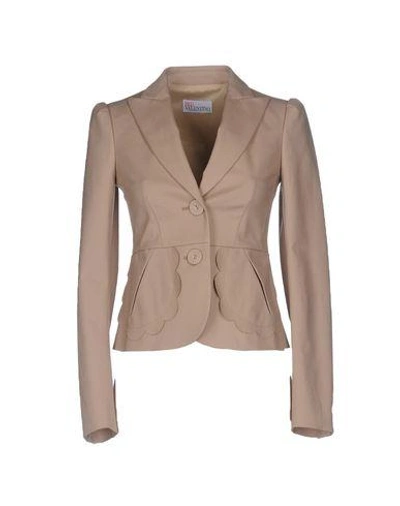 Shop Red Valentino Blazer In Beige