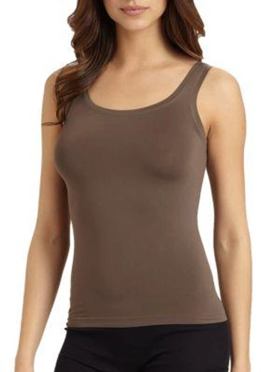 Shop Hanro Touch Feeling Tank Top In Fossil