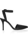 ALEXANDER WANG Stingray-Effect Leather Pumps