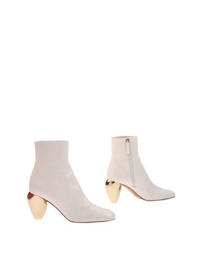 Shop Valentino Ankle Boot In Ivory