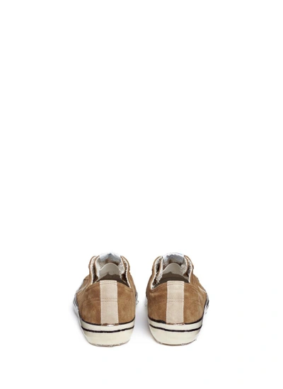 Shop Golden Goose 'v-star 2' Coated Outsole Calfskin Suede Sneakers