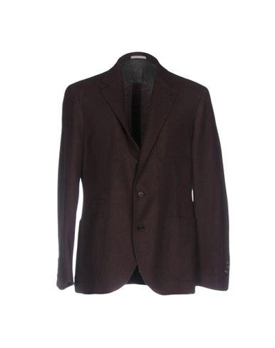 Shop Brunello Cucinelli Blazer In Deep Purple