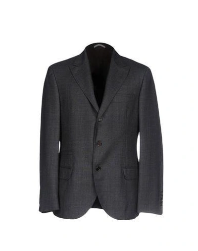 Shop Brunello Cucinelli Blazer In Steel Grey