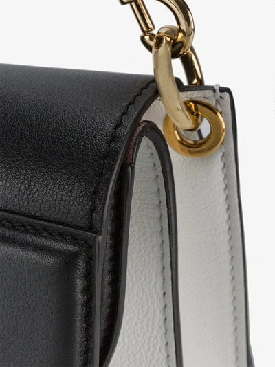 Shop Jw Anderson Medium Black White Pierce Shoulder Bag