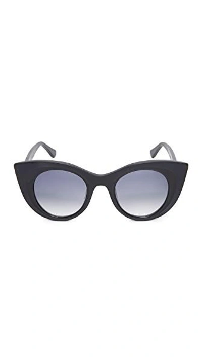 Shop Thierry Lasry Hedony Sunglasses In Black/blue