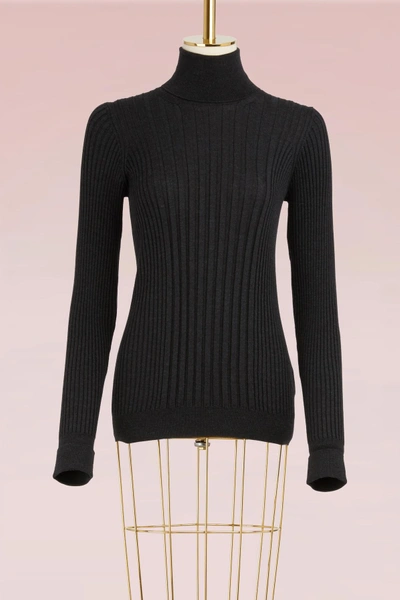 Shop Maison Margiela Wool Sweater In Antracite